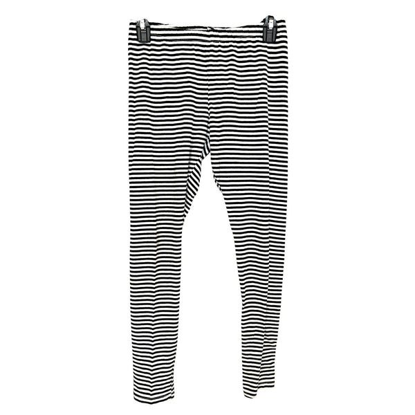 Circo Black + White Striped Leggings Size Youth XL