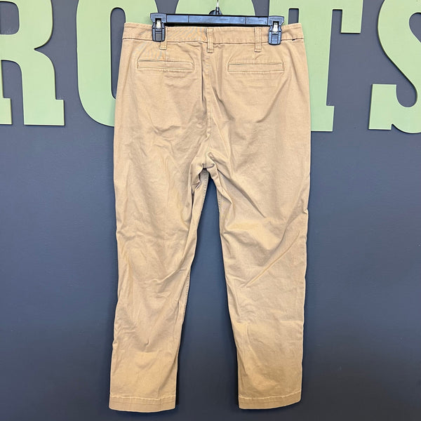 J. Crew Women's High Rise Girlfriend Chino Khaki Pants Size 8