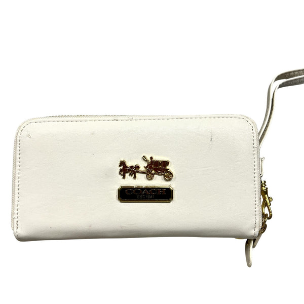 Ivory Faux Leather Horse Wallet