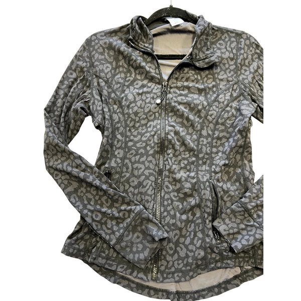Women's Member's Mark Zen Black Leopard Active Jacket Size Medium