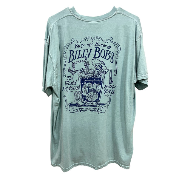 Comfort Colors Billy Bob's Texas Teal Graphic Tee Size XL