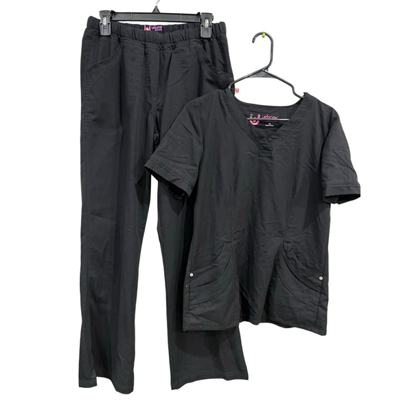 Urbane Ultimate Black Scrub Set Size Small