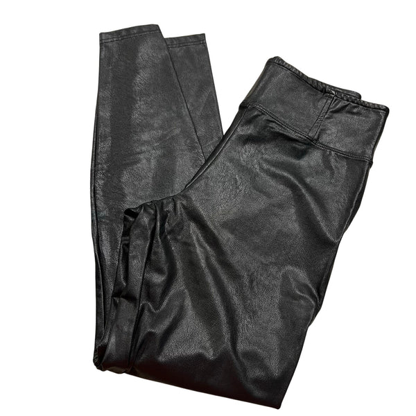Lulu's Black Leather Skinny Dress Pants Large