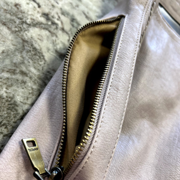 Jen & Co. Light Purple Vegan Leather Concealed Carry Crossbody with Aztec Strap