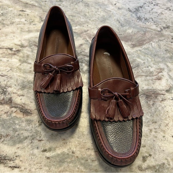 Johnston & Murphy Men’s Aragon II Leather Tassel Loafers Size 10