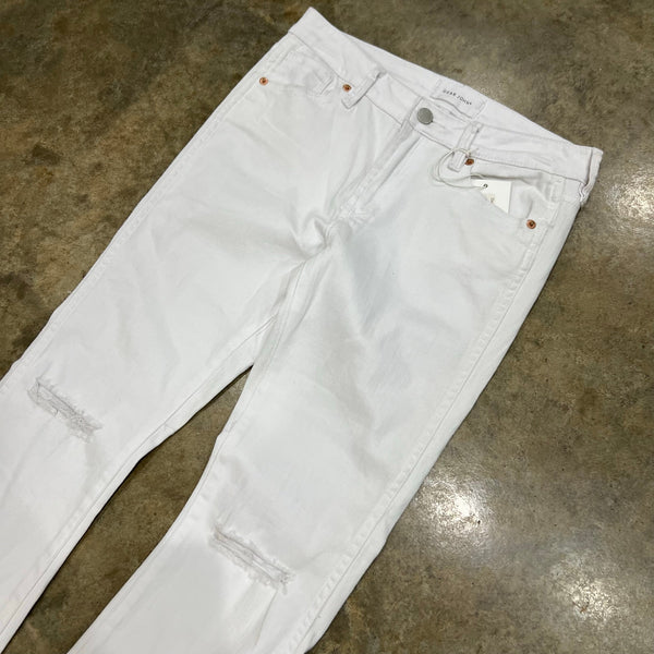 NWT Dear John White Distressed Bootcut Jeans Size 26