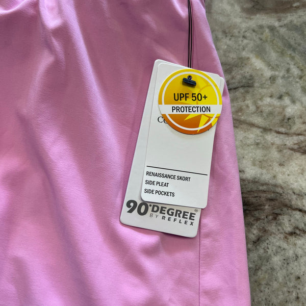 NWT 90 Degree by Reflex Mauve Pleated Athletic Skort Size XS