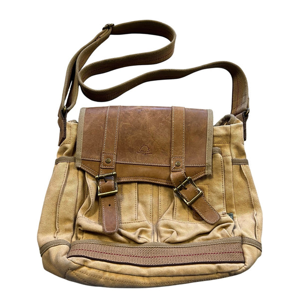 TSD Brand Turtle Ridge 4 Pocket Canvas Crossbody Bag