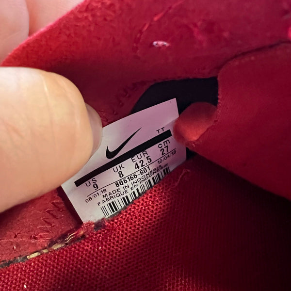 Nike React Element 55 Red Athletic Sneakers Men's Size 9