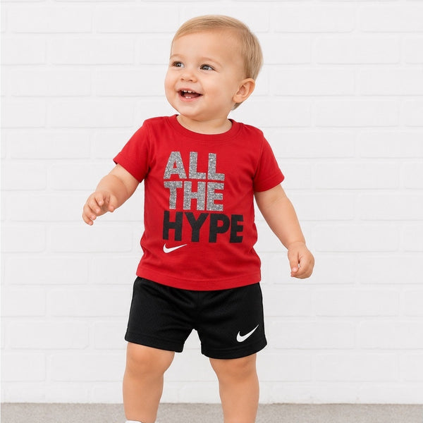 All the Hype Red Nike Tee Size 2T