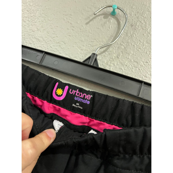 Urbane Ultimate Black Scrub Set Size Small