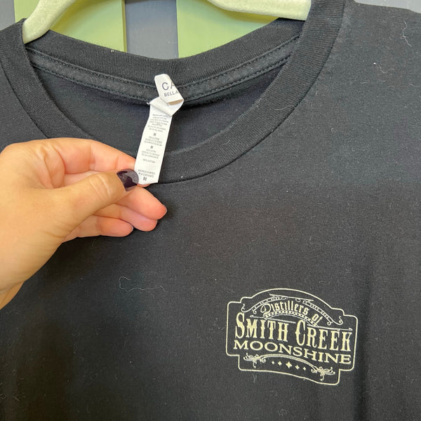 Smith Creek Moonshine Distillery Black Graphic Tee Medium