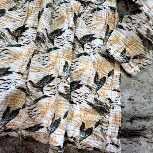 Velvet Fawn Girls Duck Print Gauze Dress Size 3T