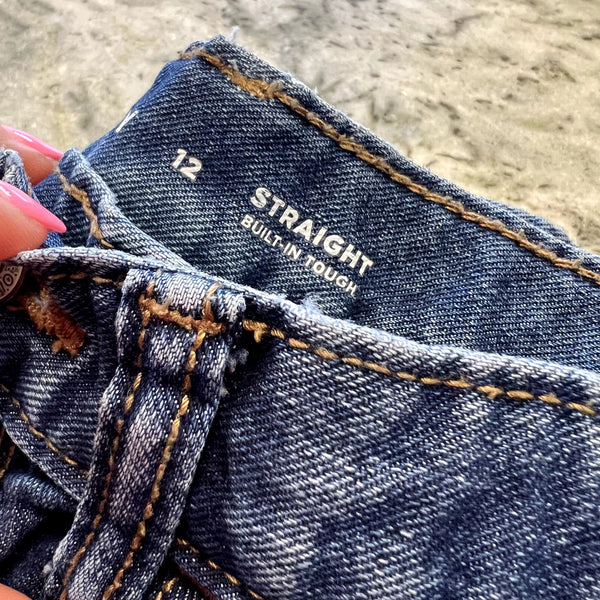 Old Navy Built in Tough Straight Leg Jeans Size 12