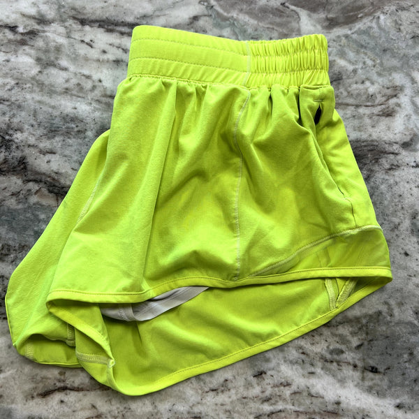 Women's Neon Yellow Athletic Shorts Size 10