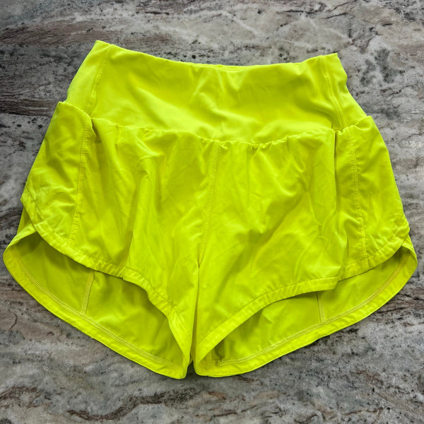 Women's Neon Yellow Athletic Shorts Size Small
