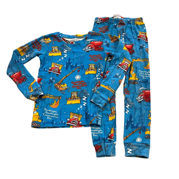 Books to Bed Goodnight Construction Site Two Piece Boys Pajama Set Size 6