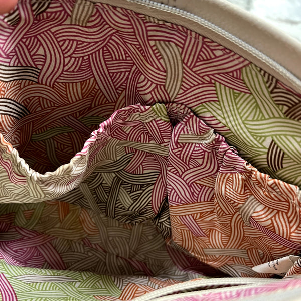 The Sak Ivory Leather Crossbody Bag