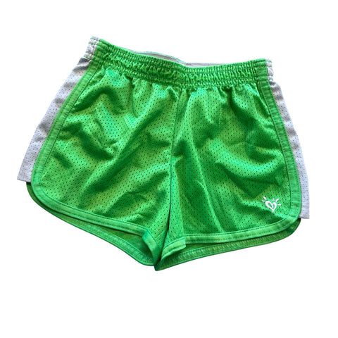 Justice Girls Green Mesh Athletic Shorts Size 8