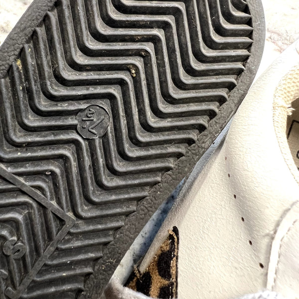 Shu Shop Low Top Leopard Star Sneakers Size 7.5