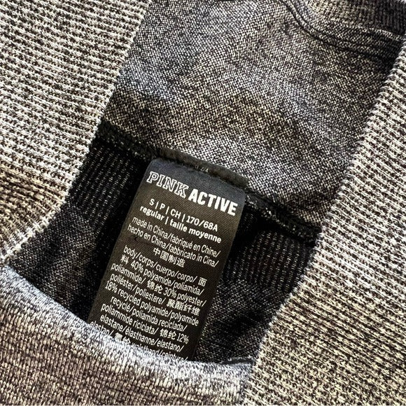 VS Victorias Secret PINK Active Gray Compression Leggings Size Small