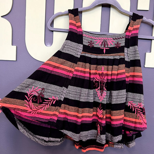 Free People Vintage Stripe Swing Tank Top Small