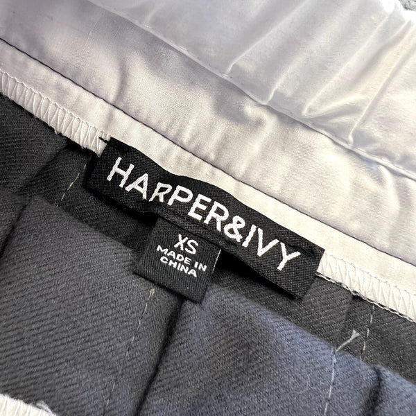 Harper & Ivy Gray Pleated Mini Skirt Size XS