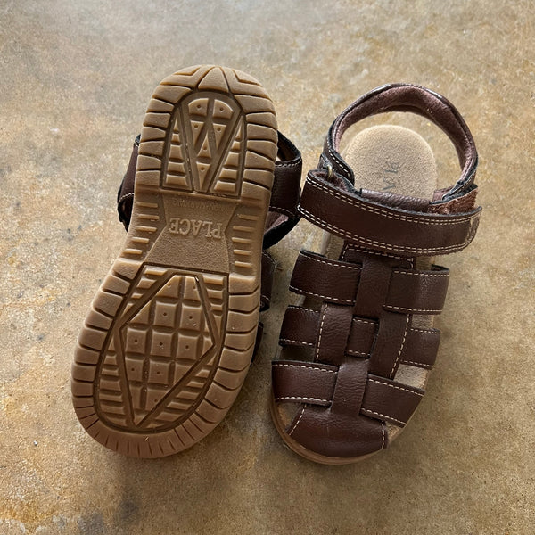 The Children's Place Brown Velcro Sandals Size 13