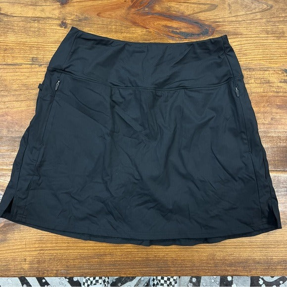 Santiny Golf Skort Black Size Large