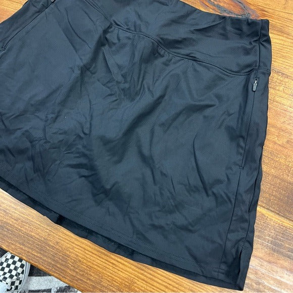 Santiny Golf Skort Black Size Large