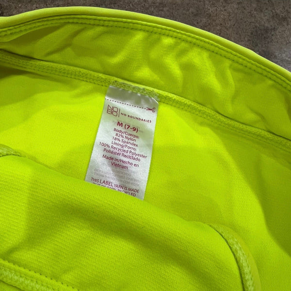 NOBO Neon Yellow Full Coverage Swim Bikini Bottoms Medium