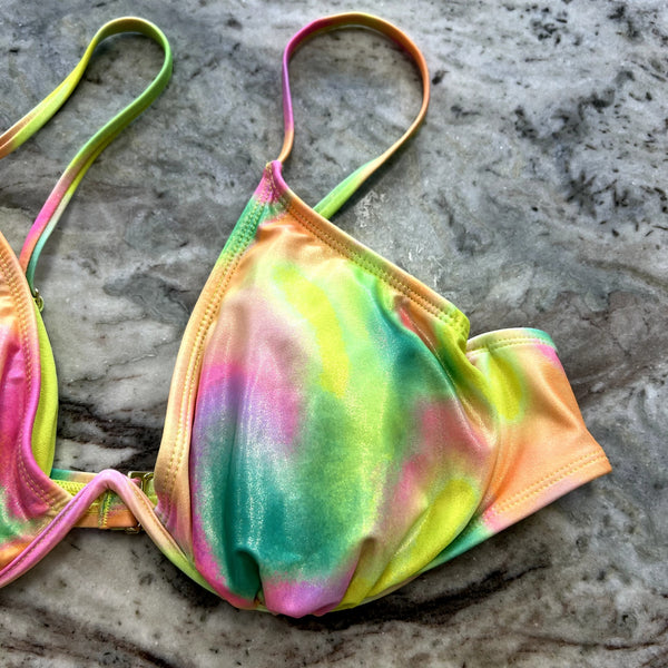 No Boundaries Multicolor Pastel String Bikini Set Size L/XL