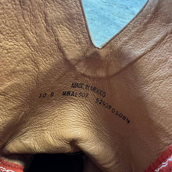 Twisted X Men's Stonewashed Camel Bull Hide Square Toe Cowboy Boots Size 10D