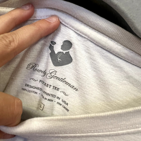 Rowdy Gentleman Reagan Bush Long Sleeve Pocket Tee Size Large