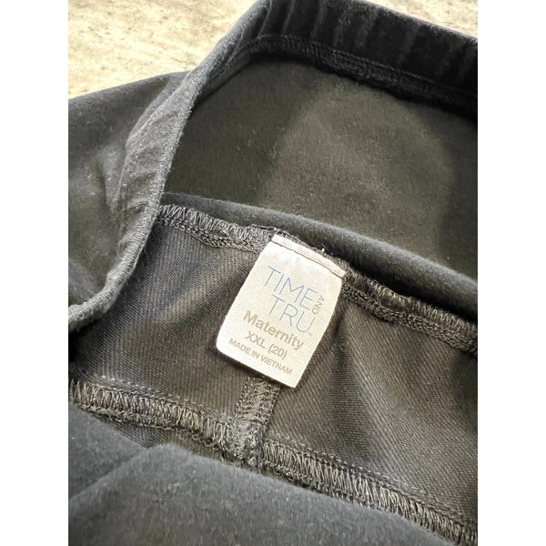 Time and Tru Black Maternity Jeggings Size XXL
