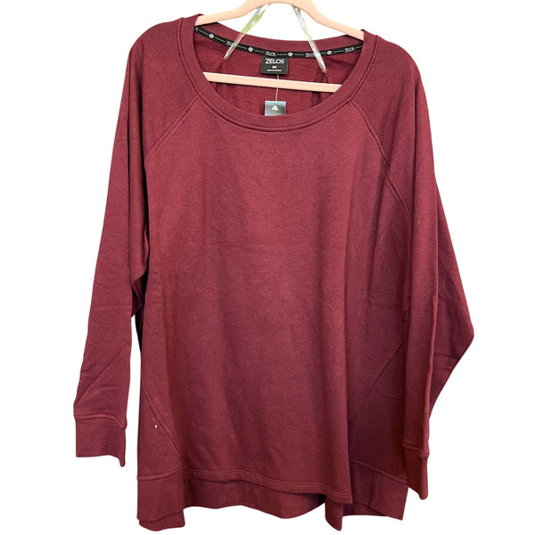 NWT Zelos Maroon Sweatshirt Size 3XL