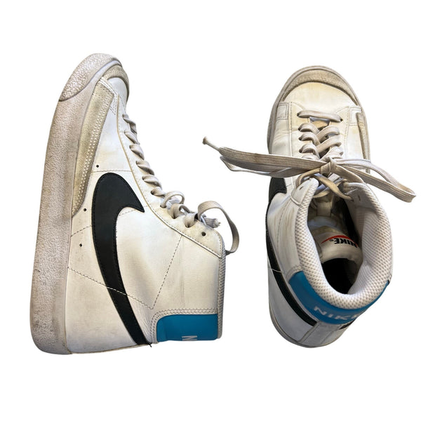 Nike Blazer Mid '77 Vintage High Top Sneakers Blue + Black Size Youth 6
