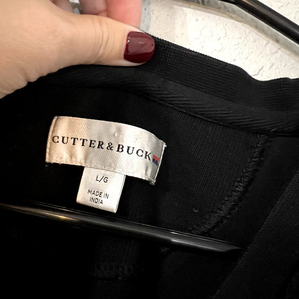 Cutter & Buck Golf Black V-Neck Sweater Vest Size Large