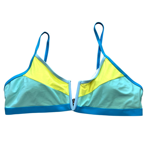 Women's Color Block Bikini Swim Top Size XL