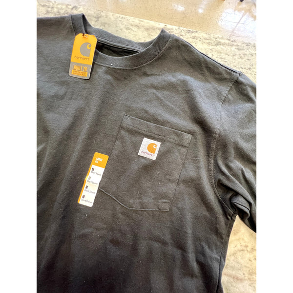 NWT Men's Carhartt Black Loose Fit Pocket Tee Size Medium