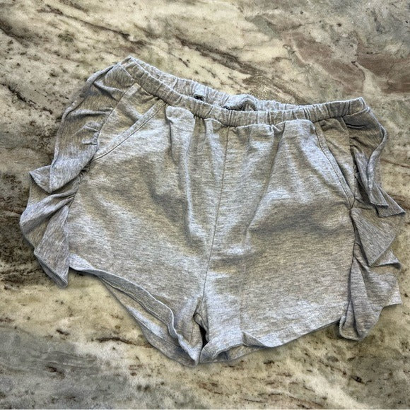 Chaser Gray Girls Ruffle Shorts Size 14