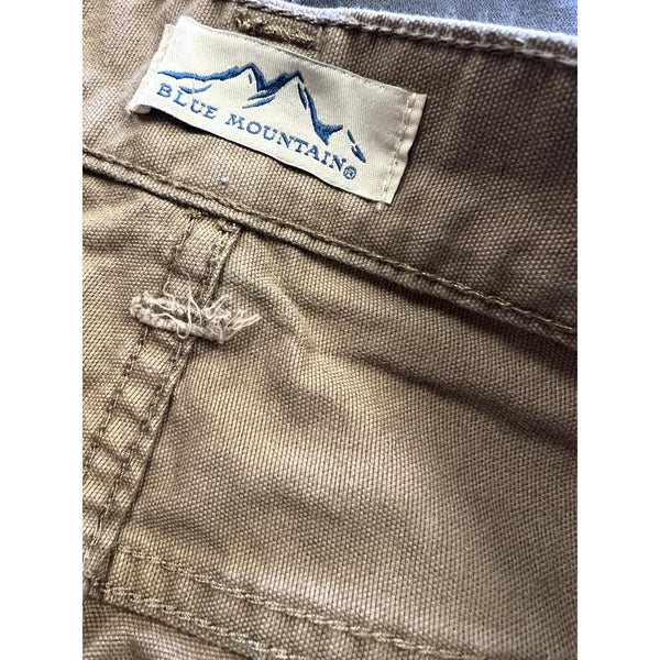 Blue Mountain Men's Cargo Straight Leg Khaki Pants Size 32X32