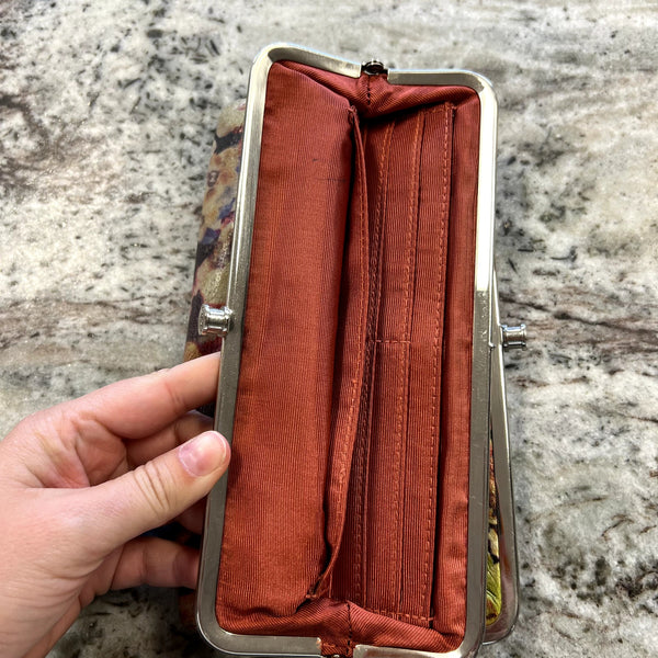 Hobo Floral Frame Clutch Wallet