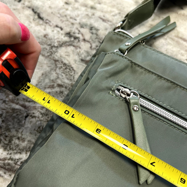 NWT Olive Green Nylon Crossbody Bag