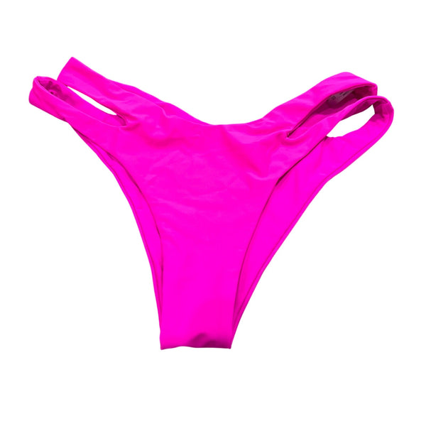 Hot Pink Cheeky Bikini Bottoms Medium