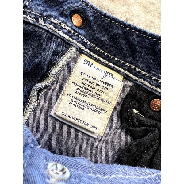 Miss Me Dark Wash Bling Jeggings Size 27