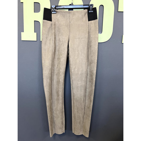 Vero Moda Taupe Seude Straight Leg Pants Size Large