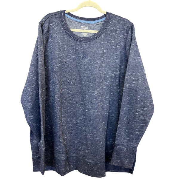 Tek Gear Heather Navy Crew Neck Sweatshirt Size 3XL