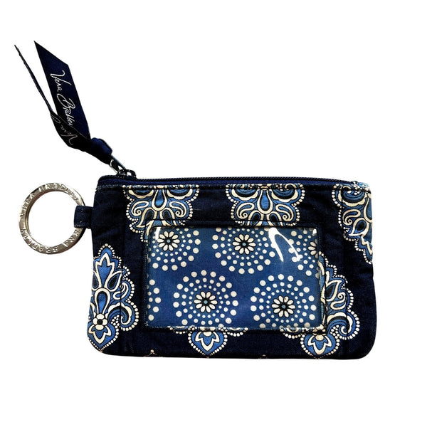 Vera Bradley Blue Paisley Zip ID Case