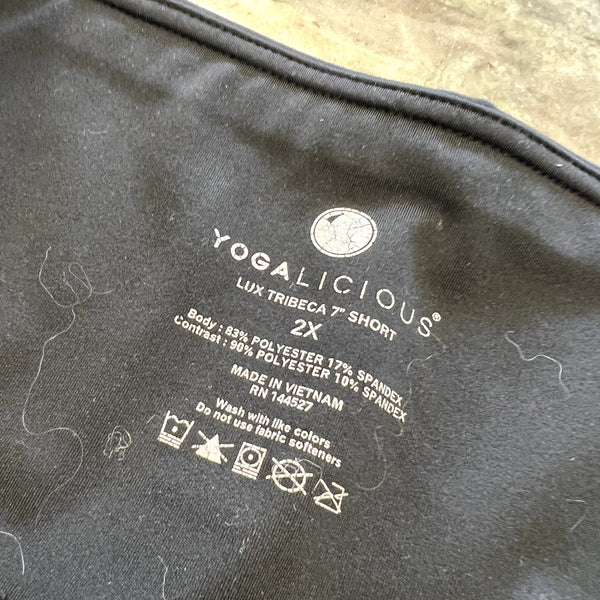 Yogalicious Lux Tribeca 7" Biker Shorts Size 2XL